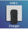 Qoltec 52379 Super Quick PD Charger | 1xUSB-C | 65W | 5-20V | 3-3.25A | Black