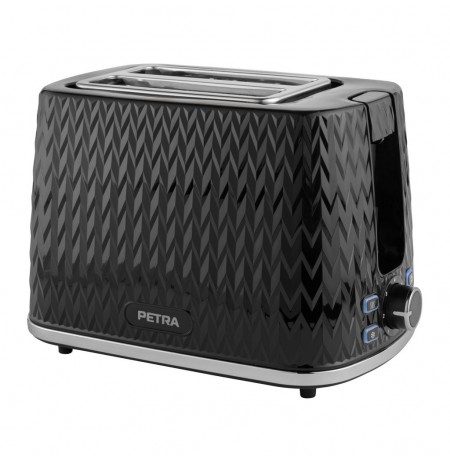 Petra PT3860BLKVDEEU10 Chevron 2 Slice toaster