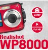 AGFA WP8000 Red + 2nd Battery + Floatable Strap