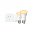 HueWA Starter Kit 2pcs, Bridge, Switch | E27 | 11 W | Warm to cool white light, 2200-6500K | Bluetooth and Zigbee