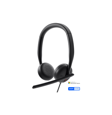 Dell Headset WH3024 Built-in microphone USB-C, USB-A Black