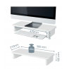 Leitz 64340001 monitor mount / stand 61 cm (24") White Desk