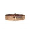 Metalinė tampoma laikrodžio apyrankė M-RoseGold-146-LADY