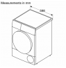 Bosch | Dryer Machine with Heat Pump | WQG245AESN | Energy efficiency class A++ | Front loading | 9 kg | Condensation | LED | De