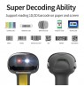 Qoltec 50853 Laser barcode scanner 1D | 2D | Black