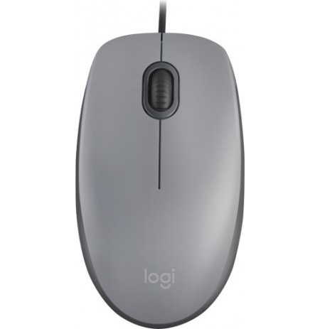 Logitech M110 Silent Laidinė pelė, USB Type-A, 1000 DPI, Mid Grey