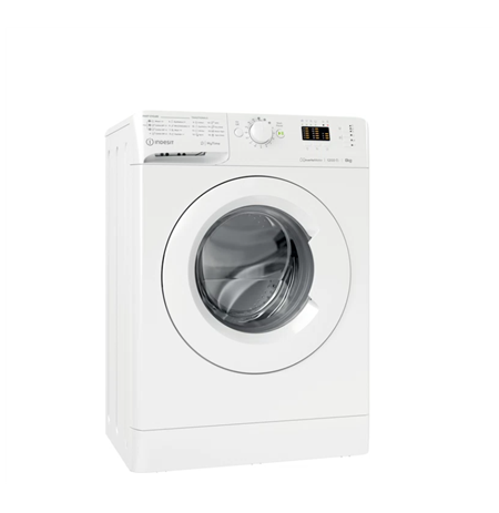 INDESIT Washing Machine | MTWSA 61294 W EE | Energy efficiency class C | Front loading | Washing capacity 6 kg | 1200 RPM | Dept