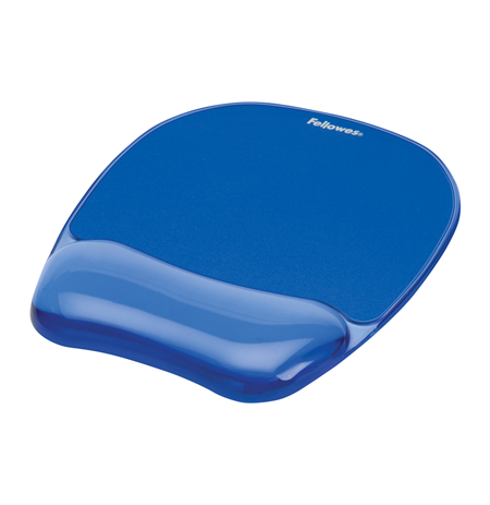 Fellowes Mouse pad with wrist support CRYSTAL, blue Fellowes