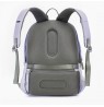 XD DESIGN ANTI-THEFT BACKPACK BOBBY SOFT LAVENDER GREY P/N: P705.992