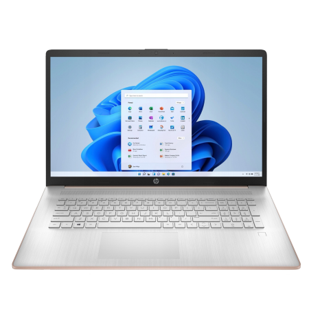 HP 17-cn0612ds QuadCore N4120 17,3"FHD AG IPS 8GB DDR4 SSD256 UHD600 Cam720p BLKB BT 41Wh Win11 (REPACK) 2Y Pale Rose Gold New