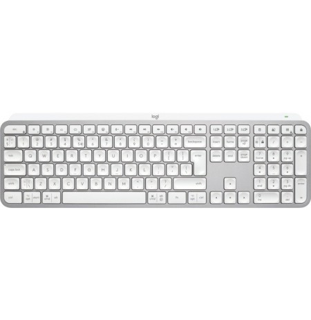 Logitech MX Keys S Belaidė klaviatūra, RF Wireless+Bluetooth, Illuminated, US Int, Pale Gray