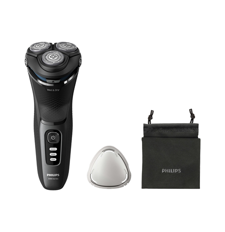 Philips Shaver | S3244/12 | Operating time (max) 60 min | Wet & Dry | Lithium Ion | Black