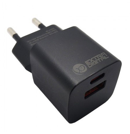 Kroviklis GaN USB Type-C, USB Type-A: 30W, PPS