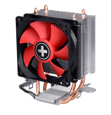Xilence A402 Processor Cooler 9.2 cm Black, Red, Silver