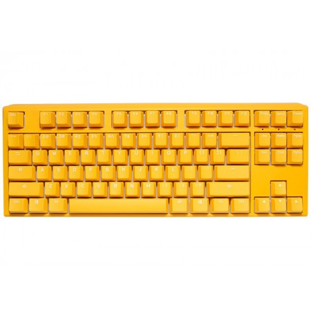 Ducky One 3 Yellow TKL Gaming Keyboard, RGB LED - MX-Clear (US)