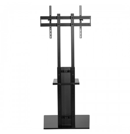 Maclean MC-865 Professional Modern TV Floor Stand with a Shelf for 37" - 70" Screens, max load 40kg, max VESA 600x400,