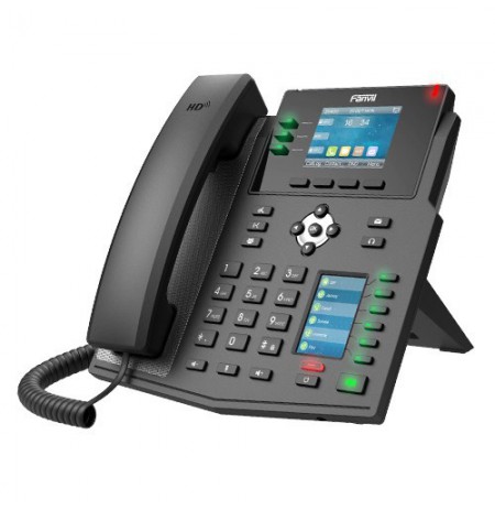 Fanvil X4U | VoIP Phone | IPV6, HD Audio, RJ45 1000Mbps PoE, Dual LCD