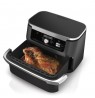 Ninja AF500EU fryer Double 10.4 L Stand-alone 2470 W Hot air fryer Black, Stainless steel