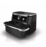 Ninja AF500EU fryer Double 10.4 L Stand-alone 2470 W Hot air fryer Black, Stainless steel