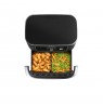 Ninja AF500EU fryer Double 10.4 L Stand-alone 2470 W Hot air fryer Black, Stainless steel