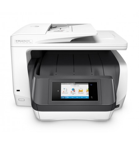 HP OfficeJet Pro 8730 All-in-One Printer, Color, Printer for Home, Print, copy, scan, fax, 50-sheet ADF, Front-facing USB