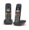 Gigaset laidinis telefonas su bevieliu rageliu E290 Duo Black