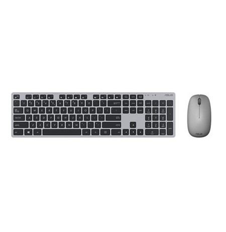Asus | Grey | W5000 | Keyboard and Mouse Set | Wireless | Mouse included | RU | Grey | 460 g