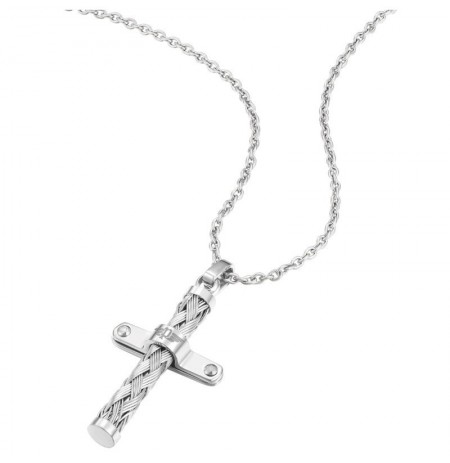 Police Crossed Necklace  For Men PEAGN0032402