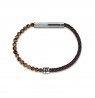 Apyrankė Police Twine Bracelet for Men Stainless Steel with beads and Leather PEAGB0012503