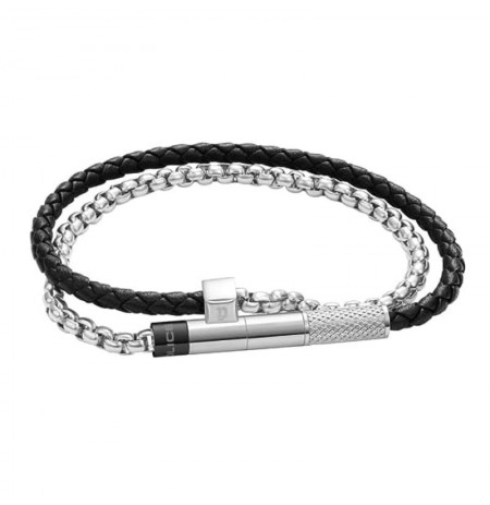 Apyrankė Police Stainless Steel With Leather & Chain  PEAGB0011501