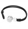 Apyrankė Police - Deep-Set Bracelet for Men Stainless Steel With Leather  PEAGB0005801