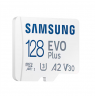 Samsung | MicroSD Card | EVO Plus | 128 GB | microSDXC Memory Card | Flash memory class U3, V30, A2