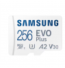Samsung | MicroSD Card | EVO Plus | 256 GB | microSDXC Memory Card | Flash memory class U3, V30, A2