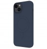 Apple iPhone 15 Plus MagSafe Soft Touch Cover By Muvit Dark Blue