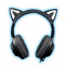 Foxxray Shining Cat Gaming Headset Wired Black/Grey