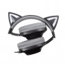Foxxray Shining Cat Gaming Headset Wired Black/Grey