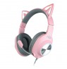 Foxxray Shining Cat Gaming Headset Wired Black/Pink