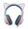 Foxxray Shining Cat Gaming Headset Wired Black/Pink