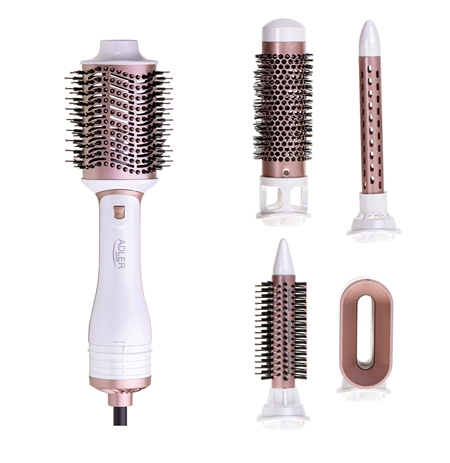 Adler | Hair Styler 5 in 1 | AD 2027 | 1200 W | Pearl White/Rose Gold