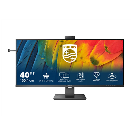 Philips | Business Monitor | 40B1U5601H/00 | 40 " | IPS | 3440 x 1440 pixels | 21:9 | 4 ms | 300 cd/m² | Black | 100 Hz