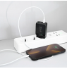 Tellur GaN 65W 3-port wall charger, 2xUSB-C + USB-A, EU,UK,US, black