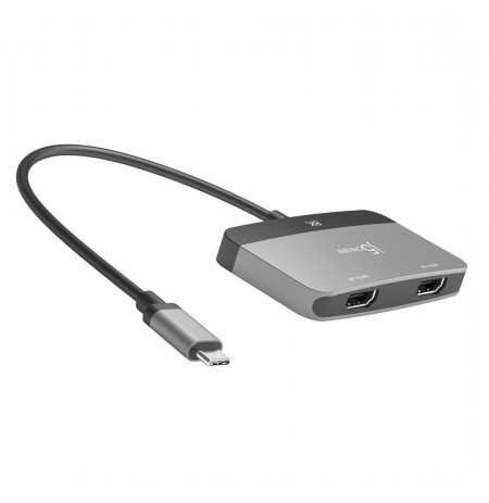 j5create JCA465 - 8K USB-C® to Dual HDMI™ Display Adapter