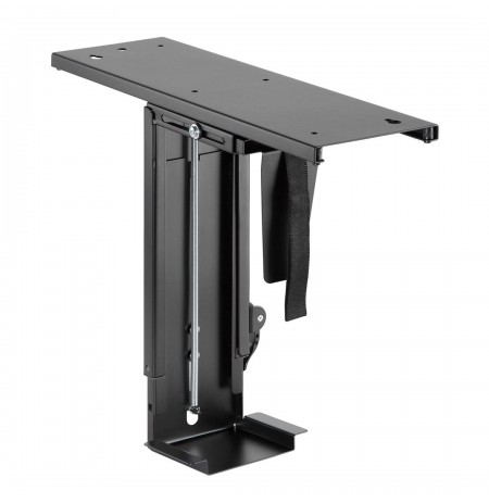 Maclean MC-885 B Under Desk Computer Holder Black Adjustable Max. 10kg.