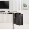 Maclean MC-885 B Under Desk Computer Holder Black Adjustable Max. 10kg.