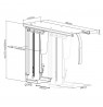 Maclean MC-885 B Under Desk Computer Holder Black Adjustable Max. 10kg.