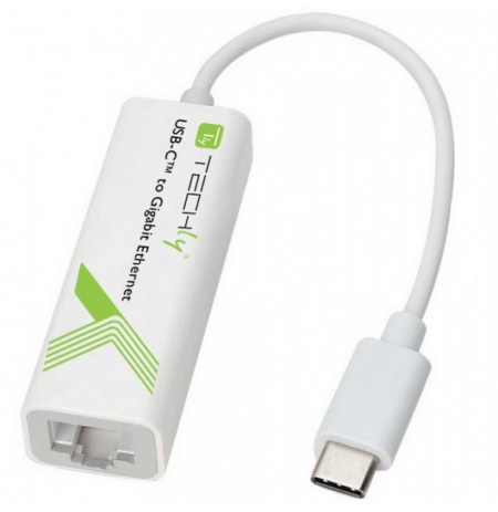 Techly Converter Cable Adapter USB 3.1 Type CM to Gigabit Ethernet IADAP USB31-ETGIGA