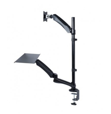 Maclean MC-681 monitor mount / stand 68.6 cm (27") Clamp/Bolt-through Black