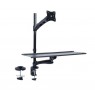 Maclean MC-681 monitor mount / stand 68.6 cm (27") Clamp/Bolt-through Black