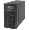 QOLTEC 52282 Uninterruptible Power Supply UPS / 3kVA / 3000W / Power factor 1.0 / LCD / EPO / USB / Online