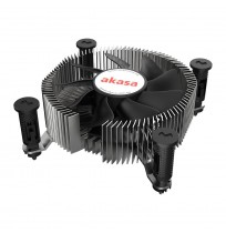 Akasa AK-CC6602HP01 Low Profile CPU Cooler - Socket LGA 1700, 30 mm Height